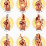 Yoga Symbols - Sticker Sheet v6